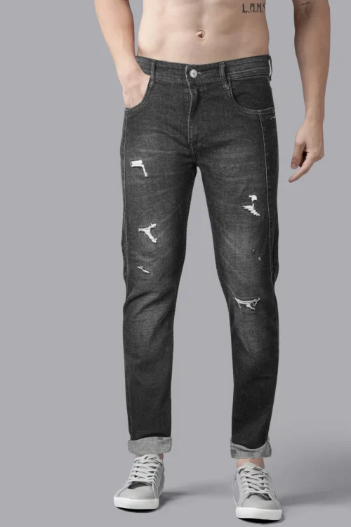 Denver Black Denim Ankle-Fit Jeans