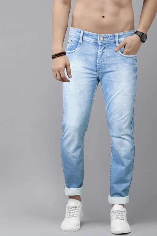 Aero Blue Skinny Fit Jeans