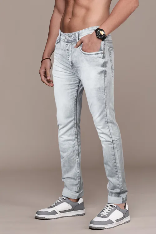 Cloudy Grey Ankle Fit Jeans