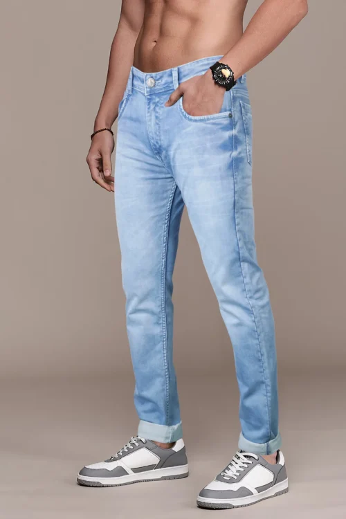 Ravish Sky Blue Slim Fit Jeans