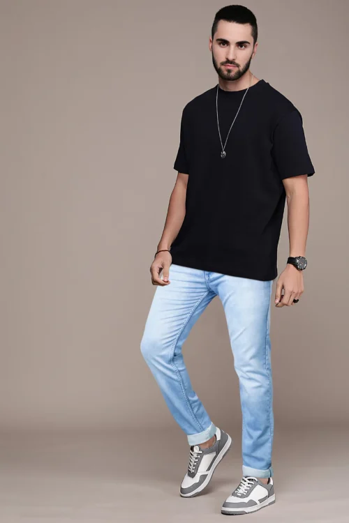 Ravish Sky Blue Slim Fit Jeans