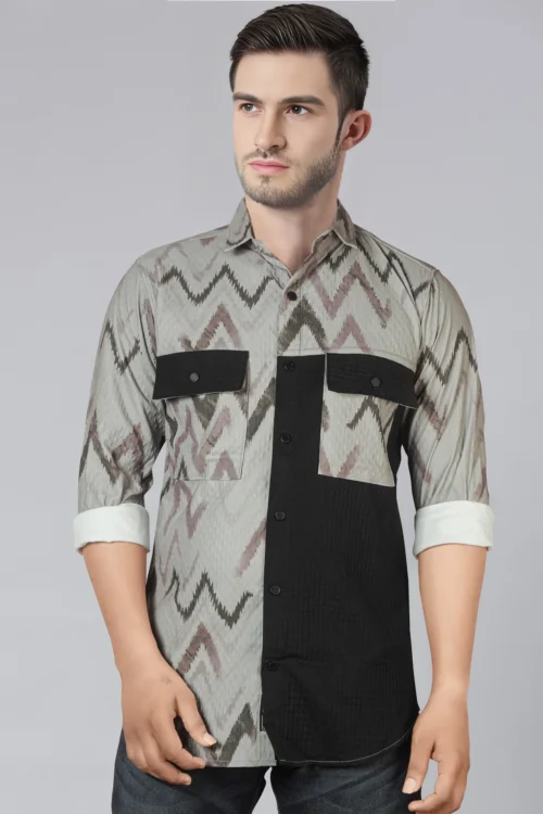 Tapestry Brown Printed Shirt