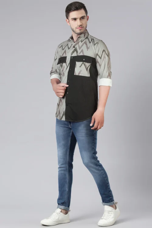 Tapestry Brown Printed Shirt