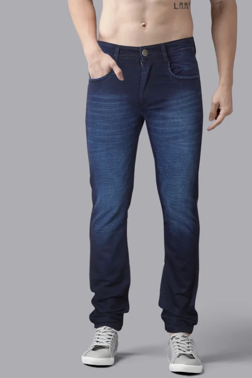 Broncos Navy Blue Slim Fit Jeans