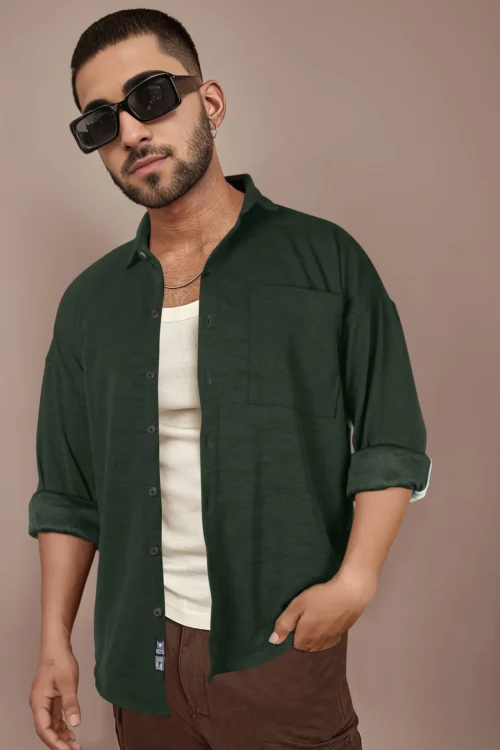 Castleton Green Down Shoulder Shirt