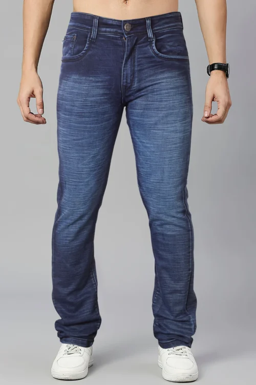 Mets Blue Slim Fit Jeans